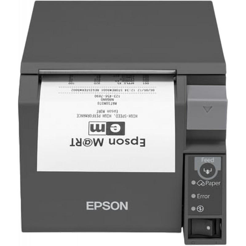 Impressora térmica de recibos Epson TM-T70II, USB + Série RS232, 80 mm, preto