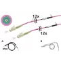 METZ CONNECT OpDAT VIK cabo universal 12x OM4 LC-LC, 100 m, com guia de puxar, IP50 (152U127JJ5100G)