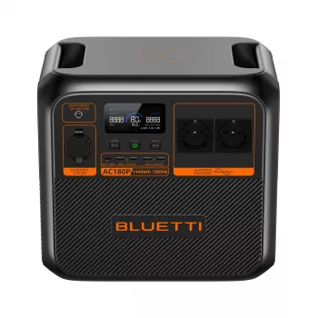 Bluetti AC180P estação de energia portátil, LiFePO4, 36000 mAh, 1800 W, 16 kg
