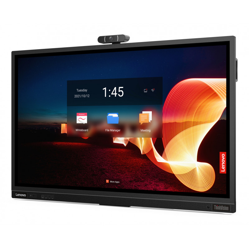 Lenovo ThinkVision T65 ecrã tátil interativo 4K de 65 polegadas, LCD com retroiluminação LED, multitouch