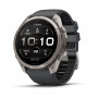 Smartwatch Garmin Fenix 9 Pro – 51mm titânio com bracelete de silicone grafite/preto