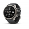 Smartwatch Garmin Fenix 9 Pro – 51mm titânio com bracelete de silicone grafite/preto