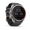 Smartwatch Garmin Fenix 9 Pro – 51mm titânio com bracelete de silicone grafite/preto