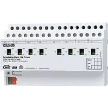 Atuador de comutação Jung KNX 8 vias carga C 2308.16 REGCHM
