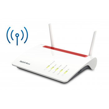 Router WLAN AVM FRITZ!Box 6890 LTE, DSL/WWAN, switch GigE de 4 portas, 802.11a/b/g/n/ac Dual-Band, adaptador telefónico VoIP (DECT)