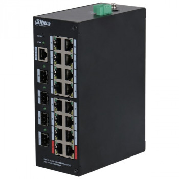 Switch PoE Dahua HS4420-16GT-190 de 16 portas com 4x SFP
