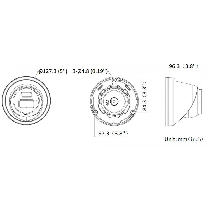 Câmara de vigilância HIKVISION DS-2CD23126G3-IS2UY/SL(2.8mm)(eF) preta Turret 12MP EasyIP 4.0 Plus (DS-2CD23126G3-IS2UY/SL(2.8)(eF)BLACK)