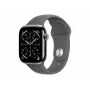 Apple Watch Series 11 GPS + Cellular 42 mm Caixa de titânio Natural com pulseira desportiva Cinzento – S/M