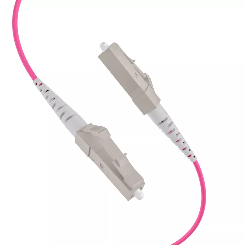 Cabo principal de fibra ótica EFB OM4, 4 fibras, LC-LC, 130 m, LSZH