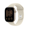 Apple Watch Series 12 GPS 46 mm caixa em alumínio Light Gold com bracelete desportiva Sand – S/M