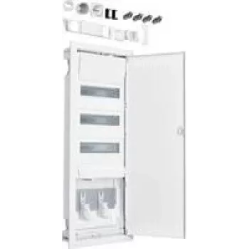 Quadro elétrico Hager VH603NWH com tomada e porta em chapa de aço
