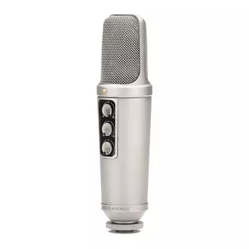 Microfone de estúdio Rode NT2000, prateado