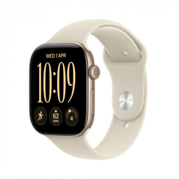 Apple Watch Series 12 (Dourado, Alumínio, 42 mm, Bracelete desportiva Areia M/L)