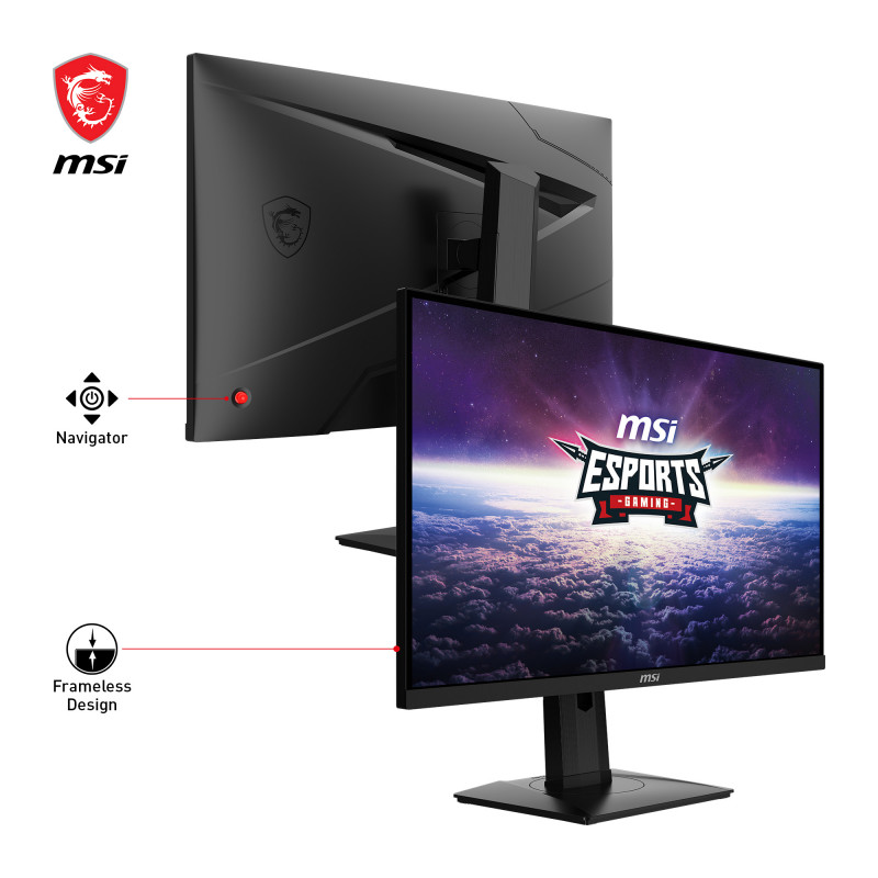 MSI G274QPXDE Monitor gaming 68,6cm (27) QHD IPS 16:9 HDMI/DP/USB-C PD65W 240Hz