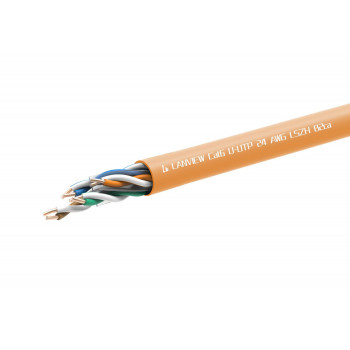 LANVIEW Cabo de rede Cat 6 U/UTP LSZH B2ca Massivo