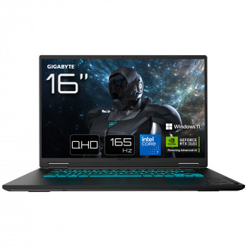 Portátil Gigabyte Gaming A16 Pro - Intel Core 7 240H, 32GB RAM, 1TB SSD, NVIDIA GeForce RTX 5080, Windows 11 Home, teclado francês (AZERTY)