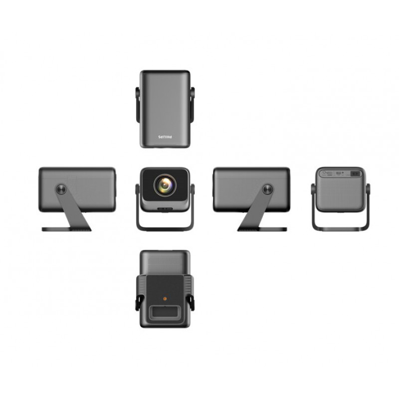 Projetor inteligente Philips NeoPix 760, Full HD 1920x1080, 800 lúmenes ANSI, WLAN, preto
