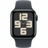 Apple Watch SE (GPS) 40 mm, caixa de alumínio meia-noite com bracelete desportiva meia-noite – S/M