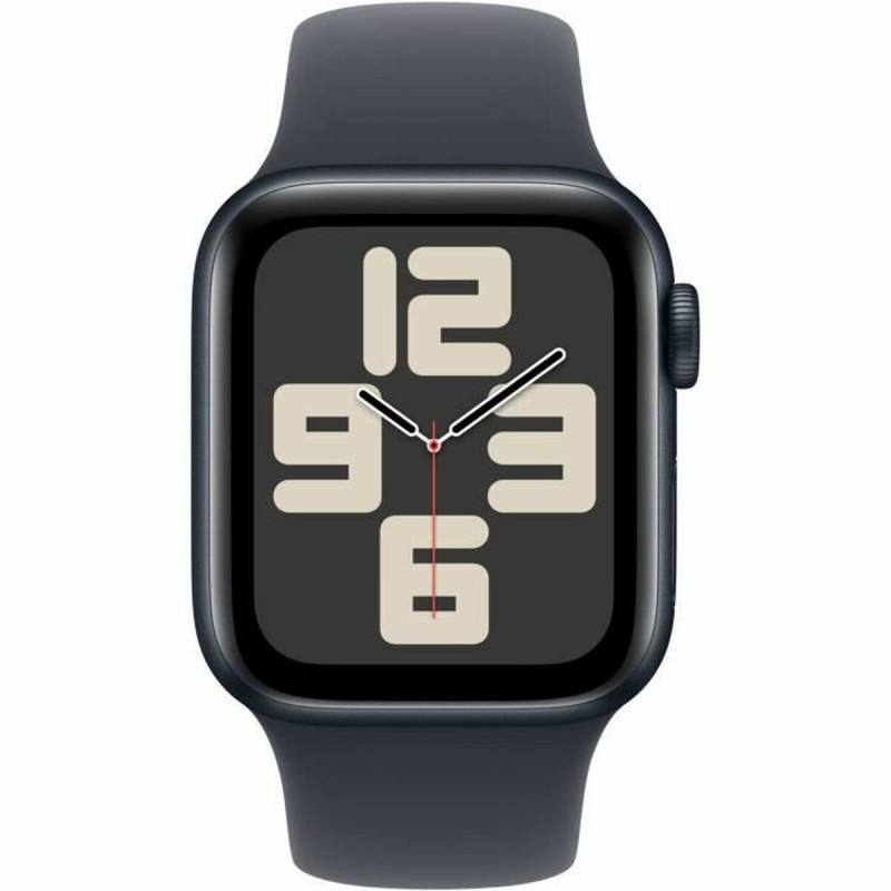 Apple Watch SE (GPS) 40 mm, caixa de alumínio meia-noite com bracelete desportiva meia-noite – S/M
