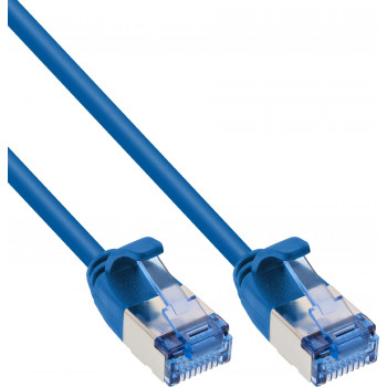 InLine cabo de rede Slim Cat6a U/FTP RJ45, 1 m, azul