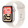 Apple Watch SE 3 (2025) GPS 40mm, caixa de alumínio Starlight, bracelete desportiva Starlight S/M (MEH34)