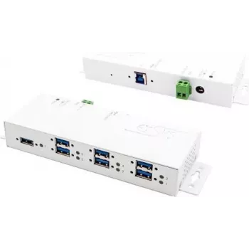 Hub de interface EXSYS EX-1189HMVS-3W USB 3.2 Gen 1 (3.1 Gen 1) Type-B branco