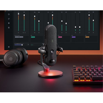Microfone para PC Steelseries ALIAS preto