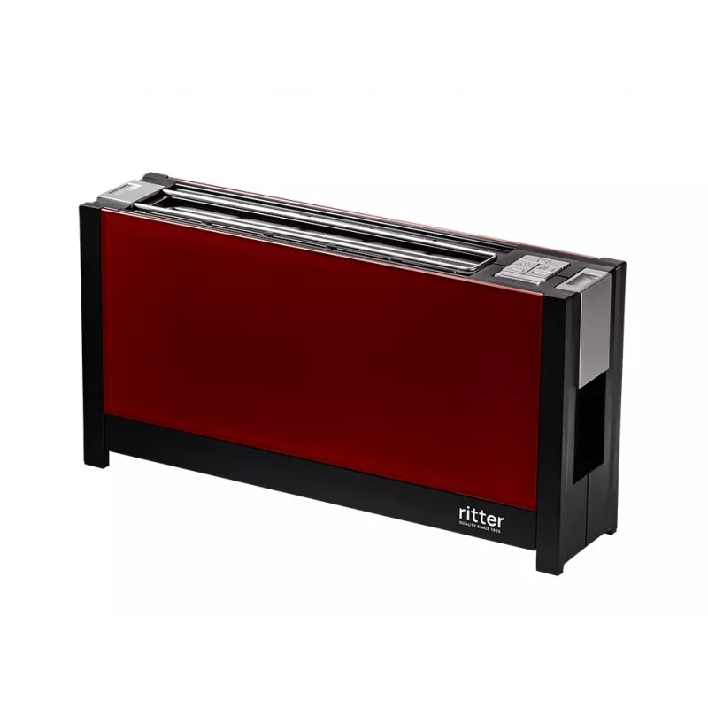 Torradeira de fenda longa Ritter Volcano 5, 2 fatias, 950 W, vermelho