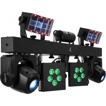 Conjunto de luz compacta Eurolite LED KLS Move FX AIR (42109920)