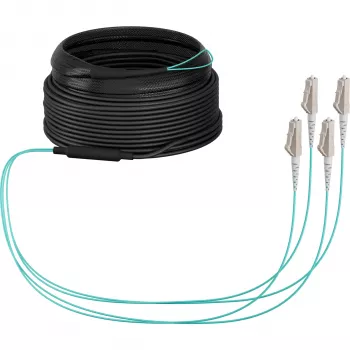 Cabo trunk OM3 EFB-Elektronik U-DQ(ZN)BH, 4 fibras, 1x4 LC-LC, 30 m, Dca, LSZH (O8303S30OM3)