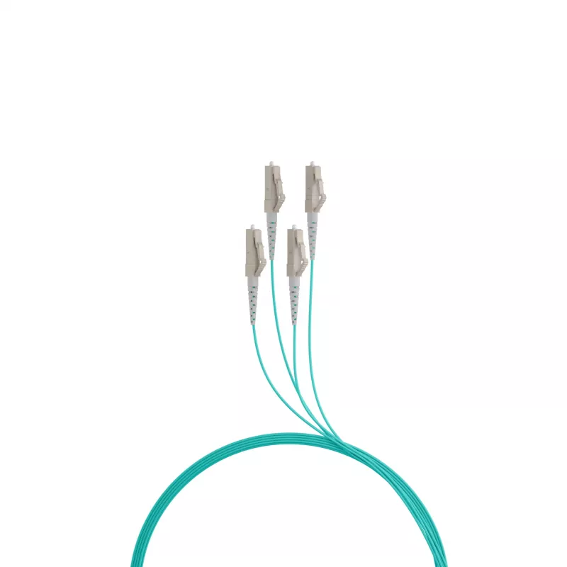 Cabo trunk OM3 EFB-Elektronik U-DQ(ZN)BH, 4 fibras, 1x4 LC-LC, 30 m, Dca, LSZH (O8303S30OM3)