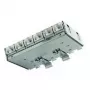 Distribuidor patch Cat.6A Telegärtner (profundo) para calha DIN com adaptador TS, 6x conectores fêmea RJ45 (J02021A0055)