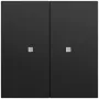 GIRA 517374 botão basculante 2 vias OneKNX System 70 preto (517374)