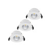 Shelly PbS Hilux DS8 spotlight LED de encastrar inteligente, pack de 3, 2200-6500K, CRI95, 600 lm, Bluetooth, Wi-Fi, branco