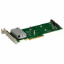 Supermicro AOC-SLG4-2H8M2-O placa suporte RAID 0/1 M.2 NVMe/SATA de 2 portas, PCIe 4.0 x16 low-profile