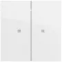 Gira OneKNX System 70 botão basculante, 2 vias, branco puro (517370)