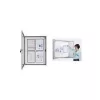 Vitrina magnetoplan CC, 4 x DIN A4, para exterior e interior, vidro acrílico de segurança resistente a impactos (1216000)