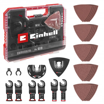 Conjunto de acessórios para ferramenta multifunções Einhell 708136, 35 peças, em XL-PLUS-CASE