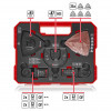 Conjunto de acessórios para ferramenta multifunções Einhell 708136, 35 peças, em XL-PLUS-CASE