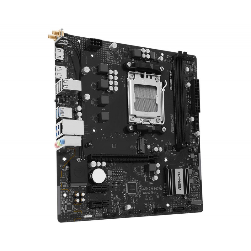 Placa-mãe ASRock A620AM-P WIFI, AMD A620A, socket AM5, microATX