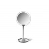Espelho de ampliação com sensor simplehuman, 12 cm, recarregável, aço inoxidável escovado