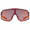 Óculos de ciclismo Uvex Sequenze CV, Cranberry Matt / Mirror Red