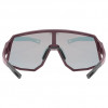 Óculos de ciclismo Uvex Sequenze CV, Cranberry Matt / Mirror Red