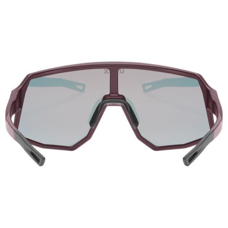 Óculos de ciclismo Uvex Sequenze CV, Cranberry Matt / Mirror Red