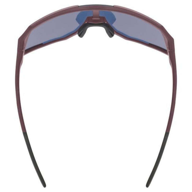 Óculos de ciclismo Uvex Sequenze CV, Cranberry Matt / Mirror Red