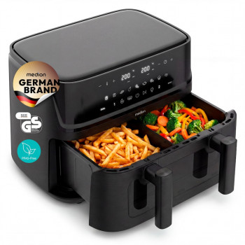 Medion Life P25 XXL Flex M MD 100057 Fritadeira de ar quente, preto (50079785)