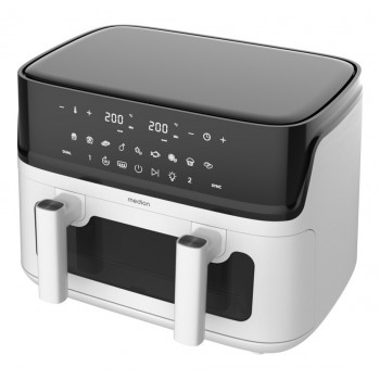 Medion Life P25 XXL Flex M MD 100057 Fritadeira de ar quente, preto/branco (50079787)