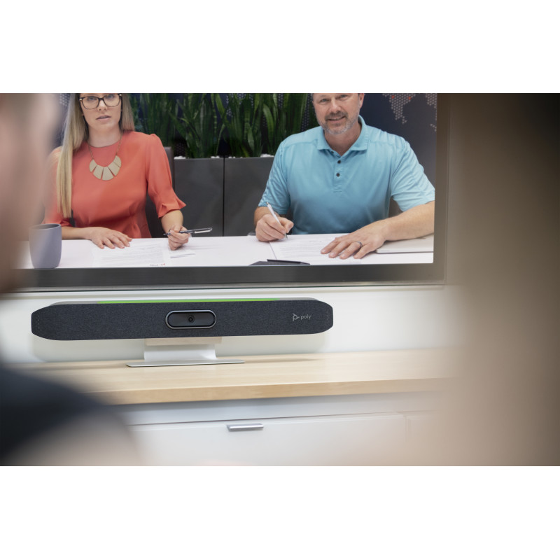 Poly Studio X50 Barra de vídeo tudo-em-um, localização EMEA-INTL inglês, ficha europeia (83Z44AA#ABB)