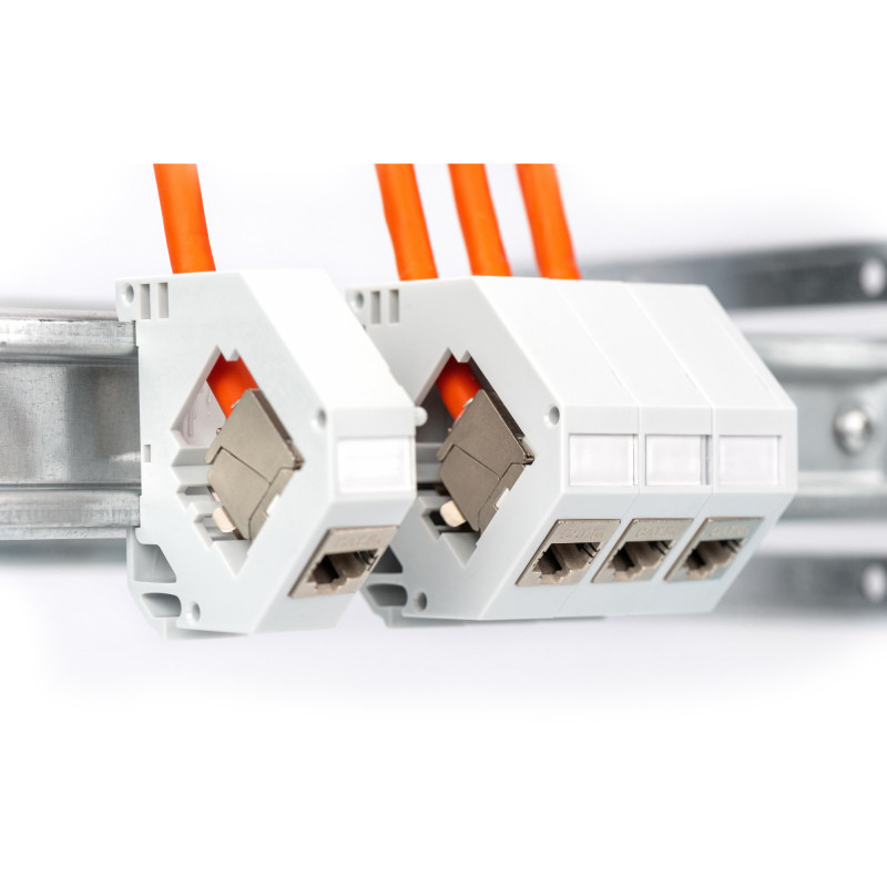 DIGITUS Cabo de instalação Cat7 S/FTP, B2ca, AWG 23/1, LSZH, 100 m, laranja