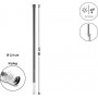 Delock Antena WiFi 5800 MHz conector N macho 10 dBi omnidirecional fixa exterior cinzento 60 cm (60767)